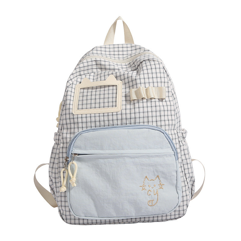 Cute Illustrated Cat Design Backpack Bowlift