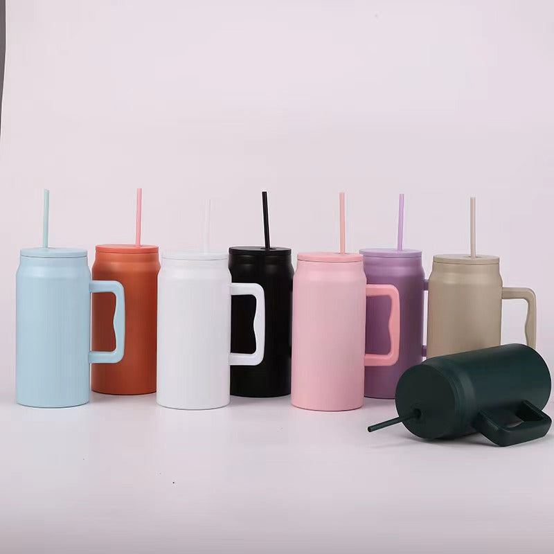 Women's Insulated Drinking Cup with Handle and Straw Bowlift