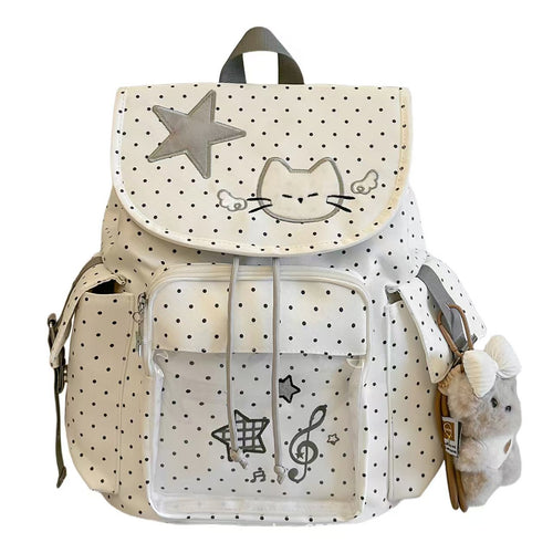 Whimsical Dot Pattern Kid's Backpack Bowlift