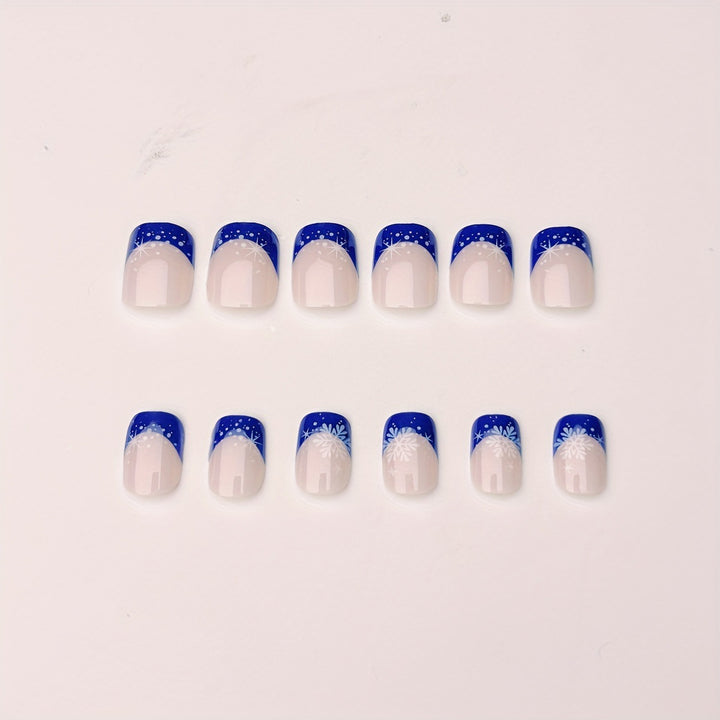Winter-Themed Frosted Nail Art Bowlift