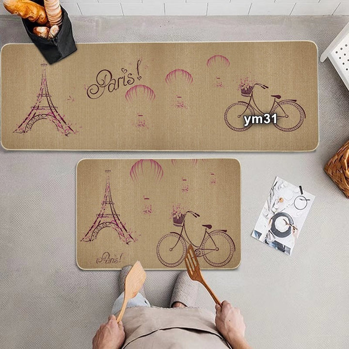 Nature-Inspired Kitchen Mat Set
