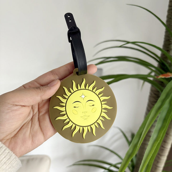 Sun-Themed Luggage Tag Bowlift