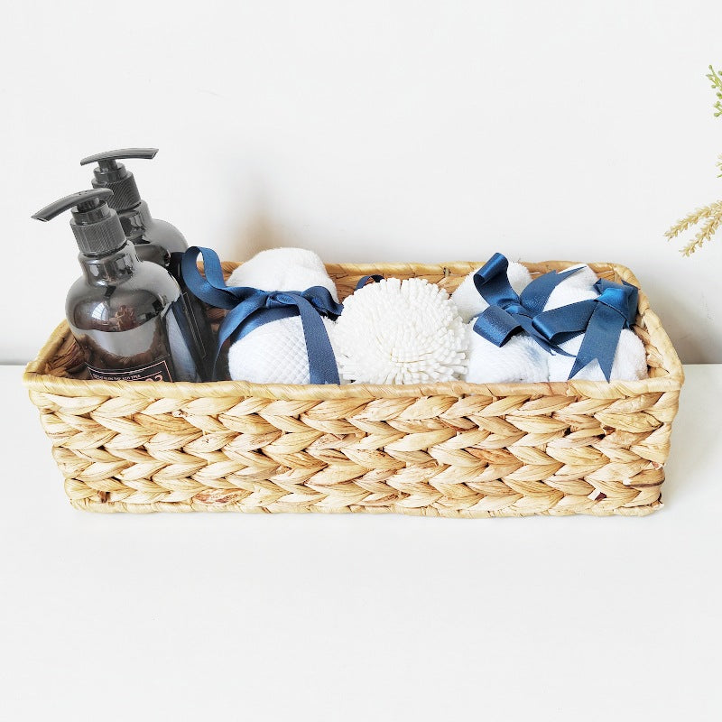 Handwoven Natural Fiber Storage Tray Bowlift