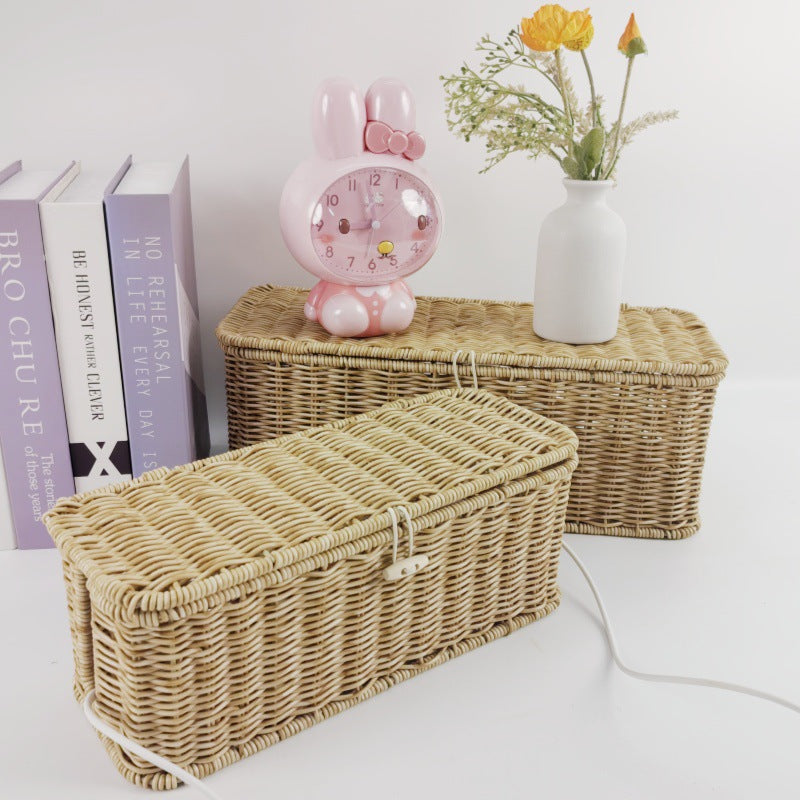Handcrafted Wicker Storage Bins Bowlift
