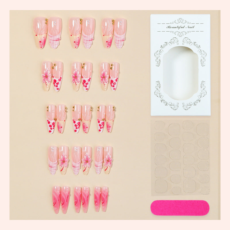 Artistic Floral Inspired Press-On Nail Set Bowlift