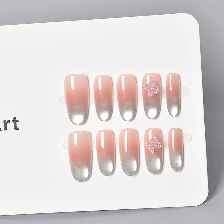 Ombre Stiletto Press-On Nail Extensions Bowlift