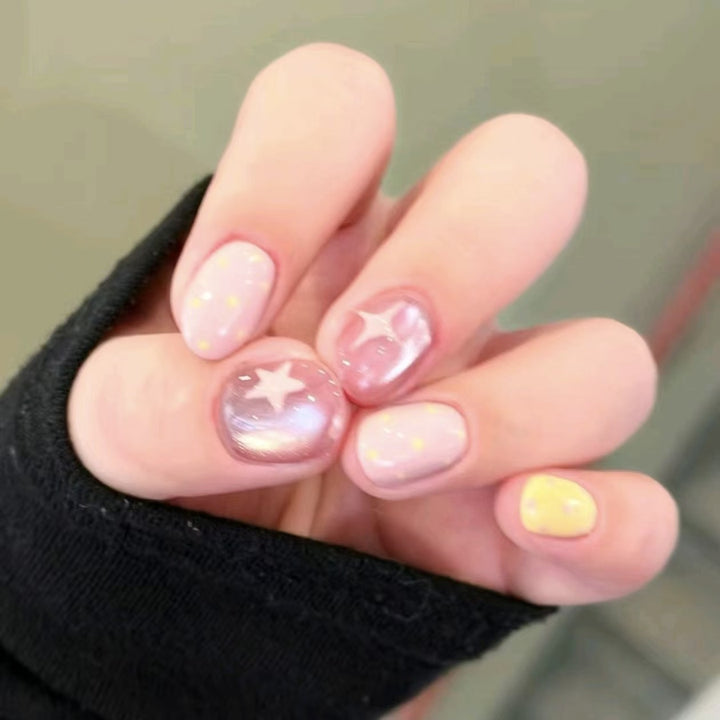 Floral Design Press-On Nails Bowlift