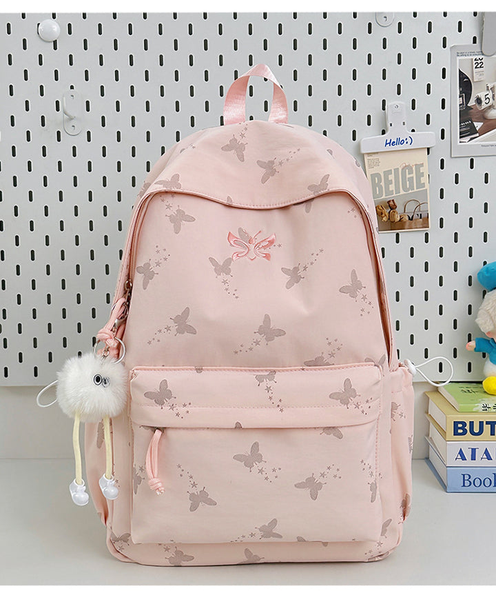 Butterfly Patterned Casual Backpack Bowlift