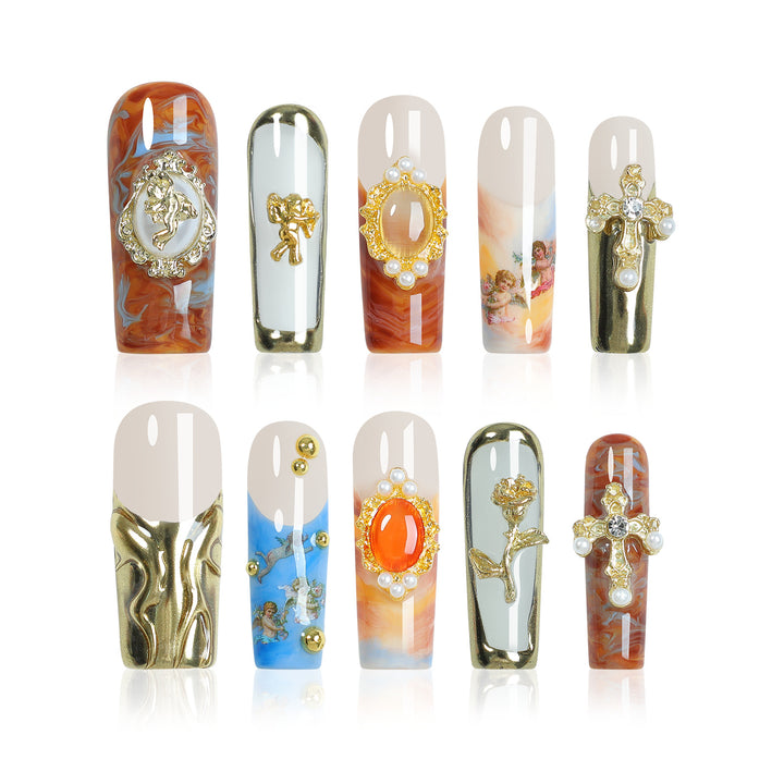 Creative nail art set with luxurious decorations Bowlift