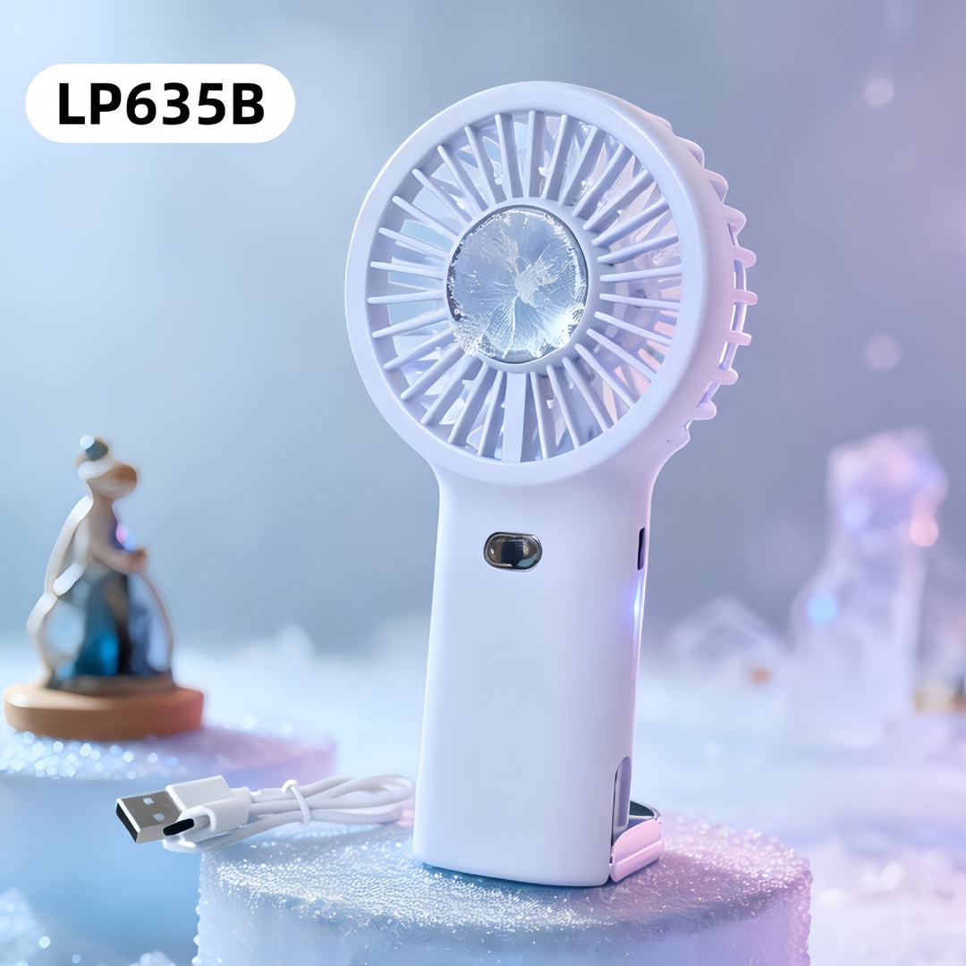 Women Portable Mini Fan with USB Charging Function and Quiet Operation Bowlift