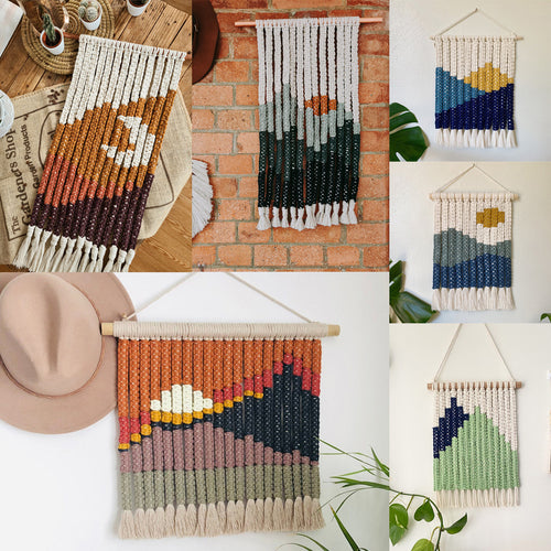 Macrame Wall Decor with Stylish Geometric Pattern