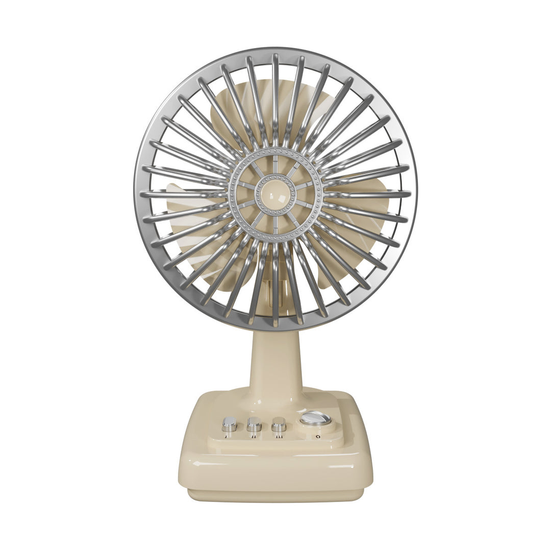 Unisex Portable Table Fan in Retro Design Bowlift