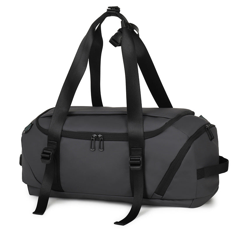 Sporty duffel bag with adjustable carrying system for active lifestyles Bowlift