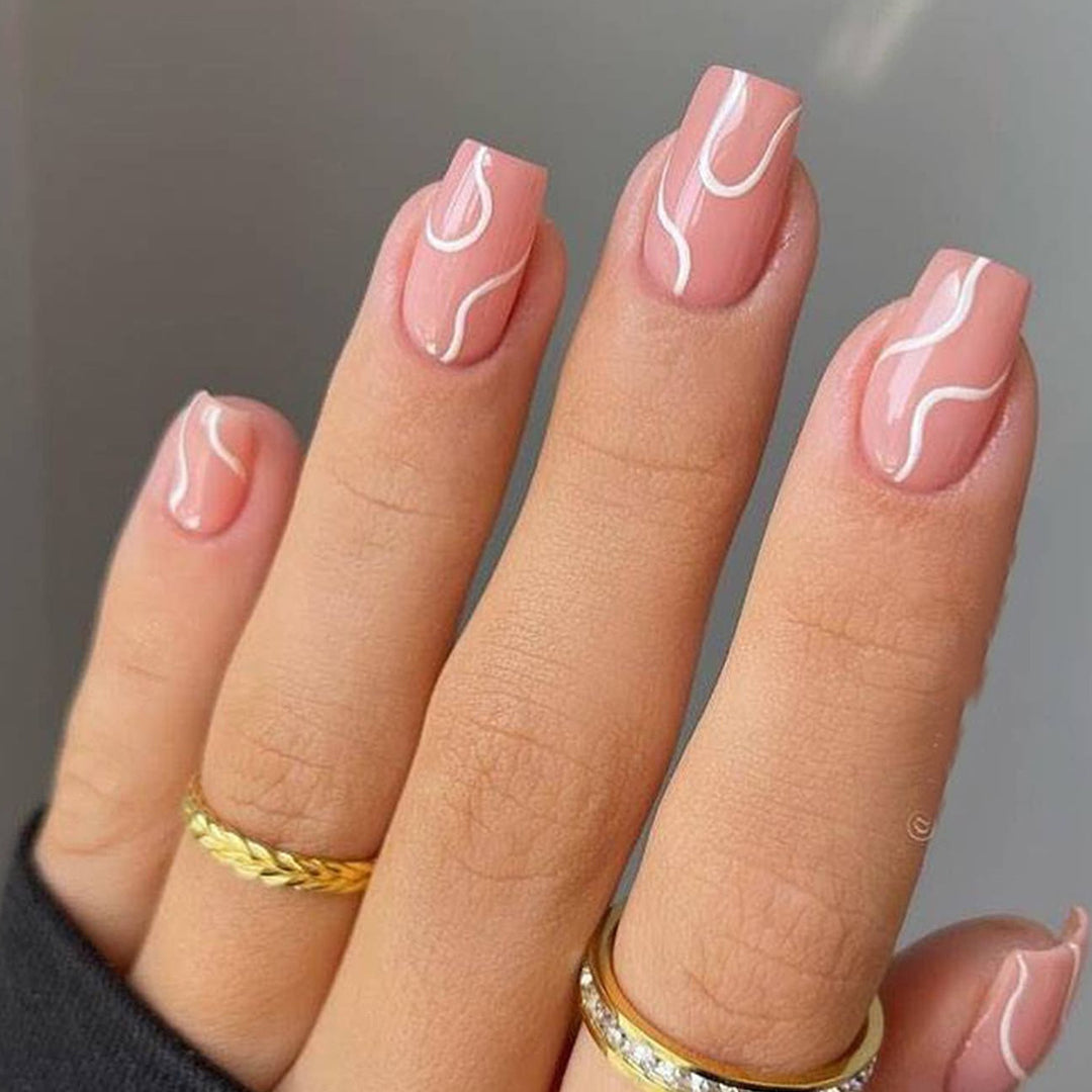 Artistic Wave Design Nail Art Bowlift