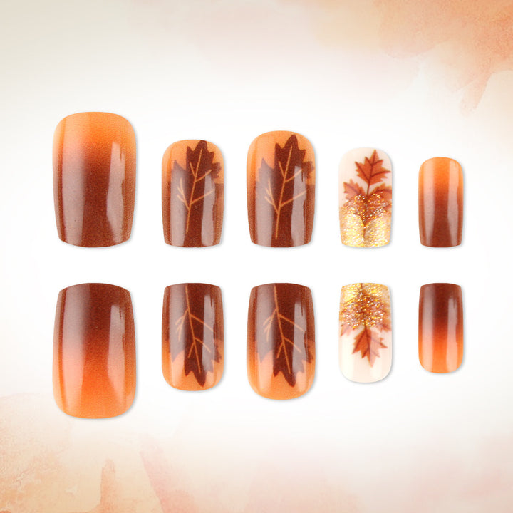 Autumn-Themed Nail Art Design Set Bowlift