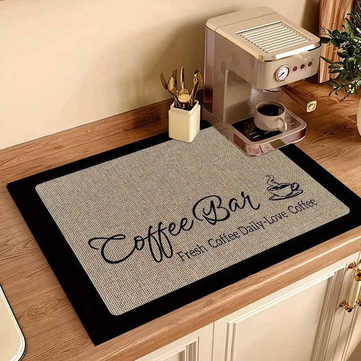 Coffee-Themed Kitchen Anti-Fatigue Mat