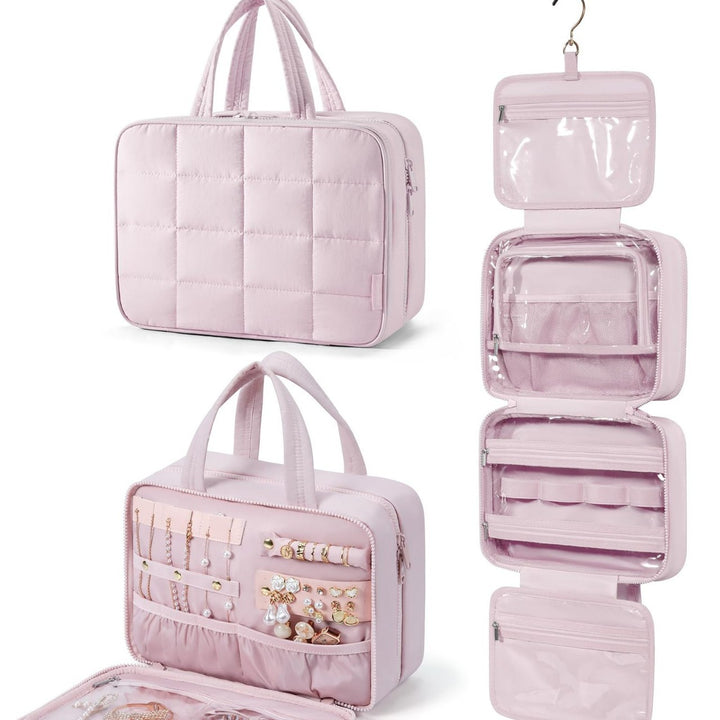 Jewelry organizer bag with multiple compartments Bowlift