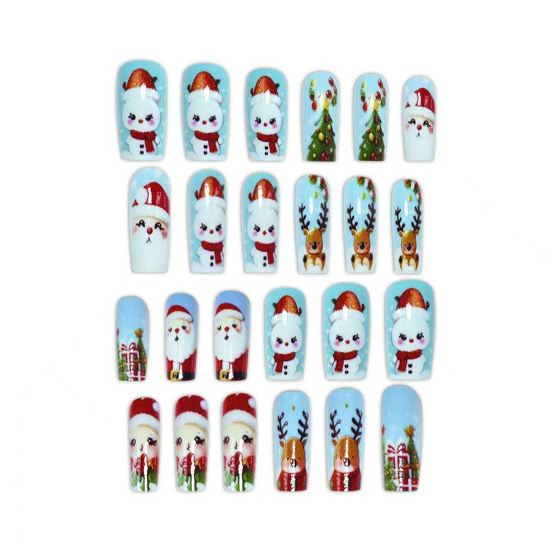 Festive Holiday Character Nail Art Set Bowlift