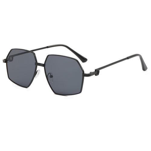 Ladies Stylish geometric sunglasses with elegant metal frame Bowlift