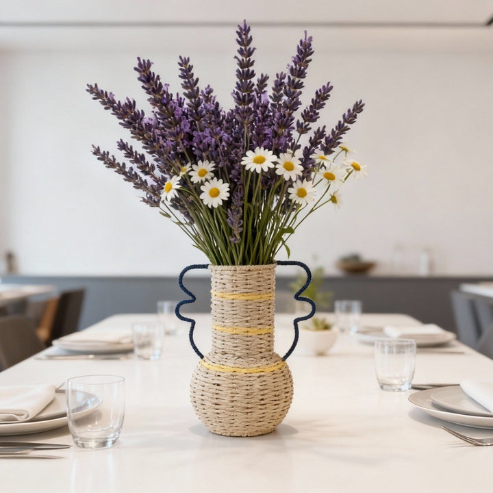 Decorative Woven Flower Vase Bowlift