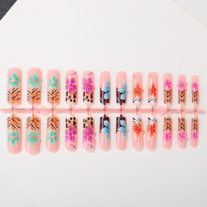 Floral Art Press-On Nail Tips Bowlift
