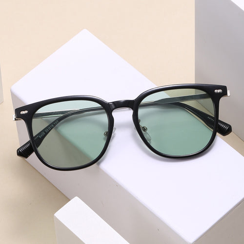 Women's clear rectangular glasses with delicate metal frame Bowlift