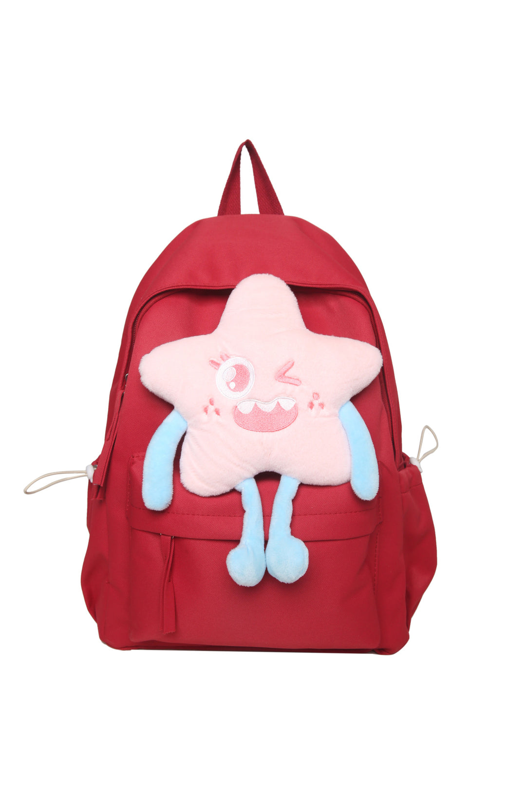 Plush backpack with playful star motif Bowlift