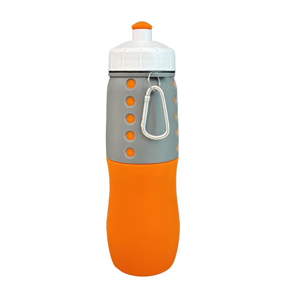 Women Functional Silicone Water Bottle with Carabiner Bowlift