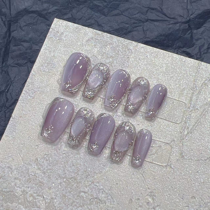 Artistic Press-On Nail Designs Bowlift