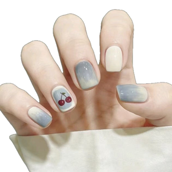 Artistic Nail Art Set with Cherry Design Bowlift