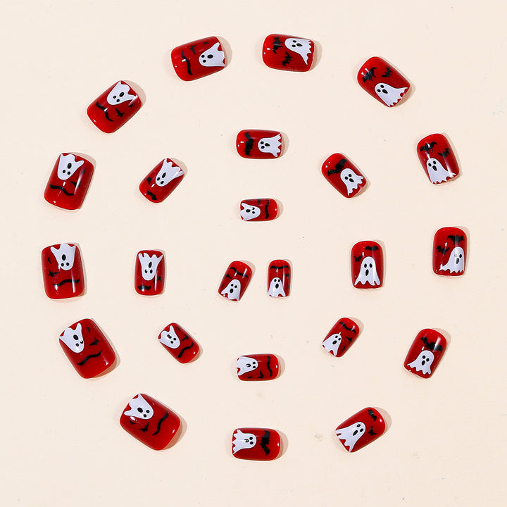 Halloween-Themed Acrylic Nail Art Bowlift