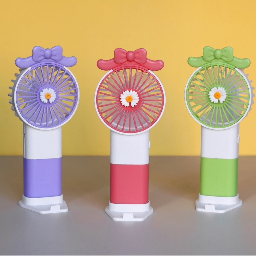 Unisex handheld fan with colorful design and adjustable tilt Bowlift