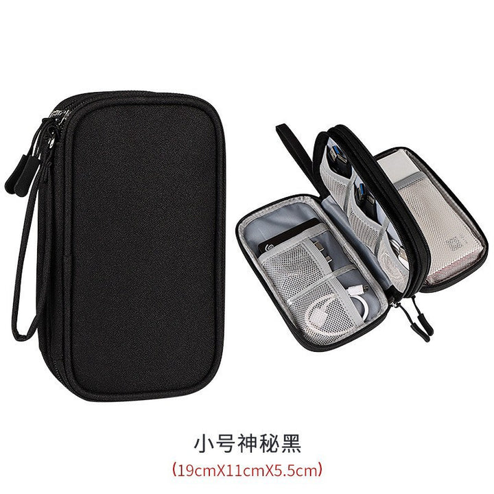 Compact RFID Travel Tech Organizer Wristlet Pouch Bowlift