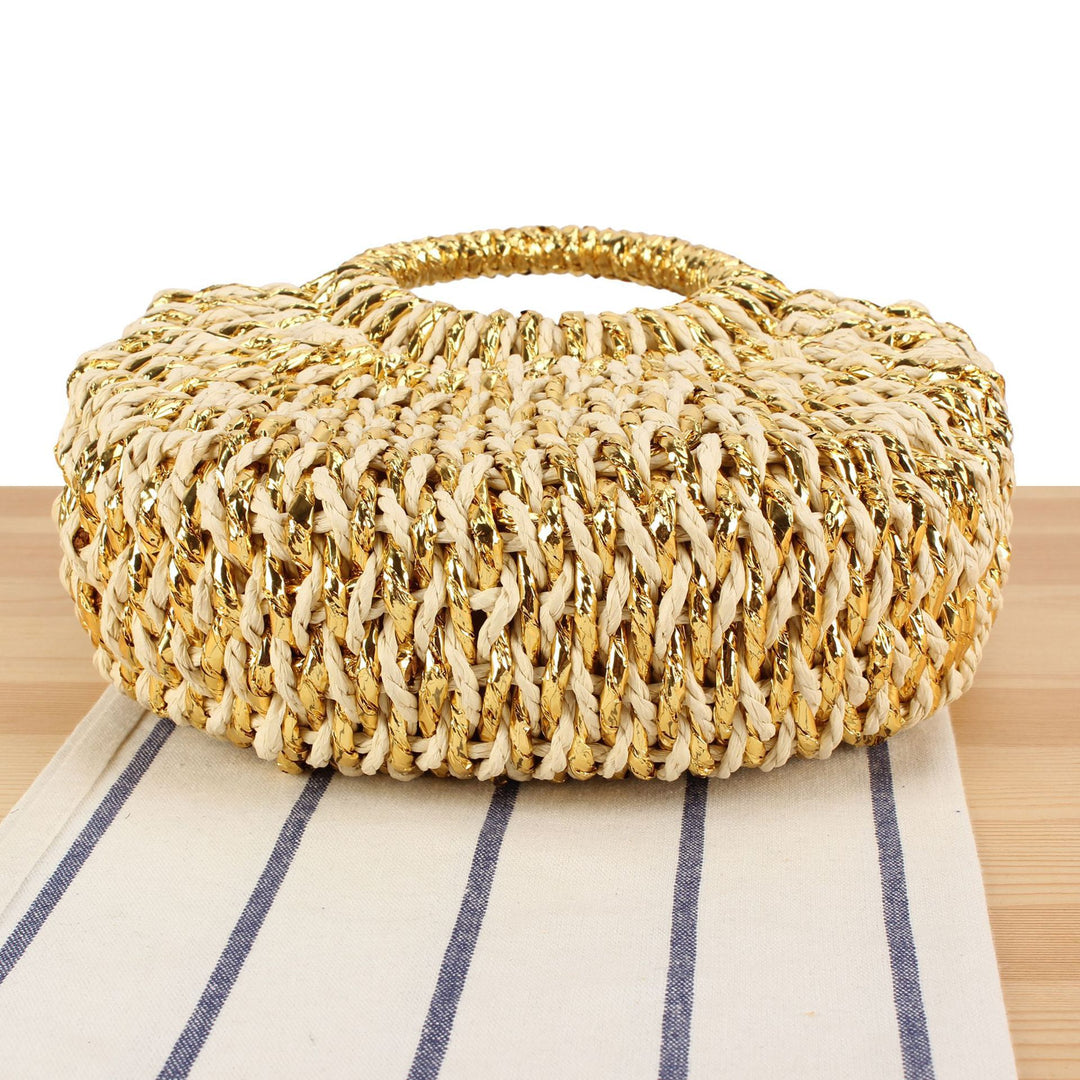 Handbag with Sophisticated Braiding Bowlift