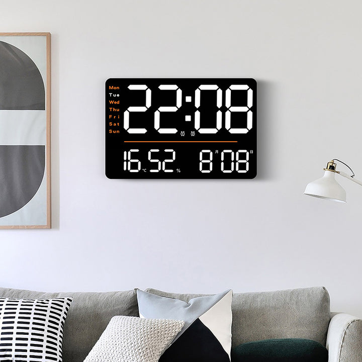 Digital Alarm Clock with Multifunction Temperature and Day of the Week Display Bowlift