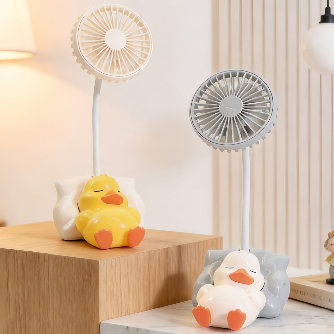 Ladies innovative table fan with cute duck design Bowlift