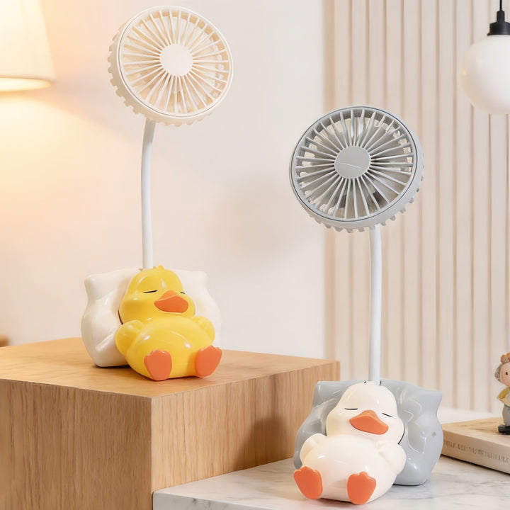 Ladies innovative table fan with cute duck design Bowlift