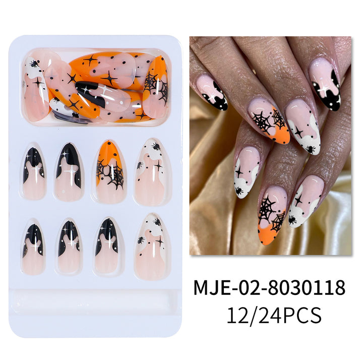 Artistic Abstract Press-On Nail Set Bowlift