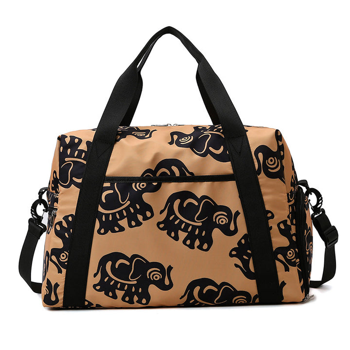 Sporty travel bag with playful elephant pattern Bowlift