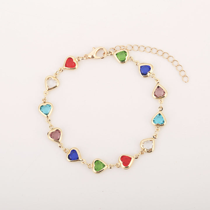 Colorful Gemstone Adjustable Bracelet Bowlift