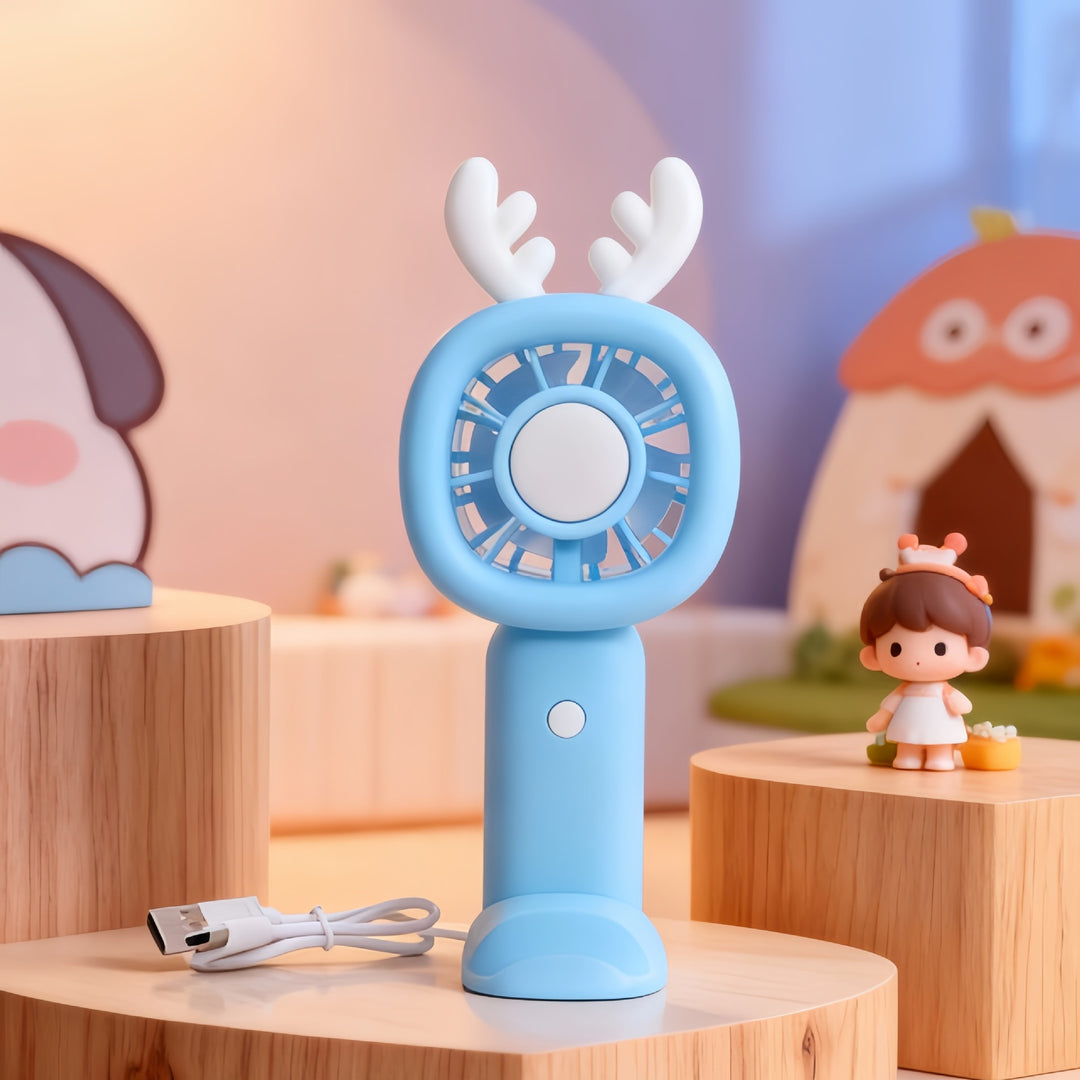Women's Portable Mini Fan in Cute Bunny Design Bowlift