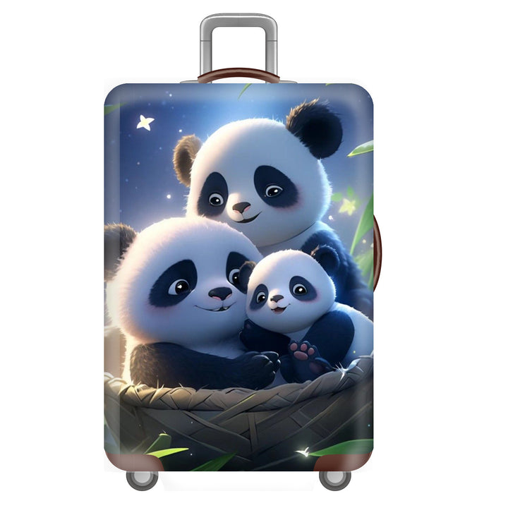 Unisex Hard-shell Travel Suitcase with Playful Panda Design Bowlift