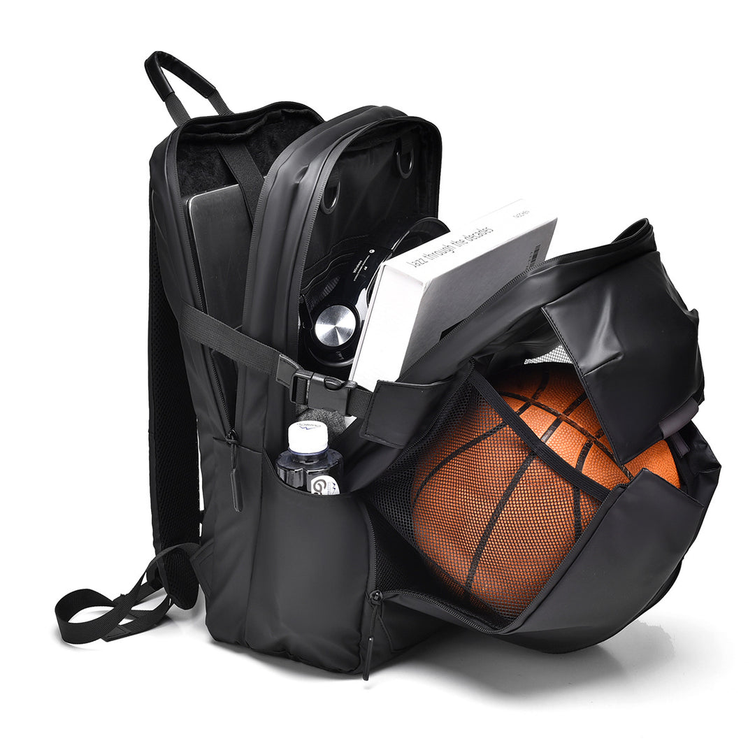 Urban backpack with waterproof material and innovative storage Bowlift