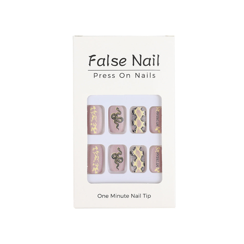 Creative Nail Art with Snake Design Bowlift