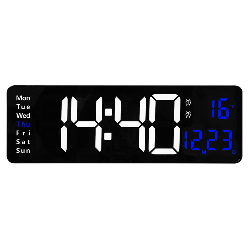 Digital wall clock with multifunctional LED display Bowlift