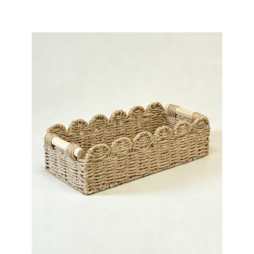 Decorative storage basket with ergonomic handles Bowlift