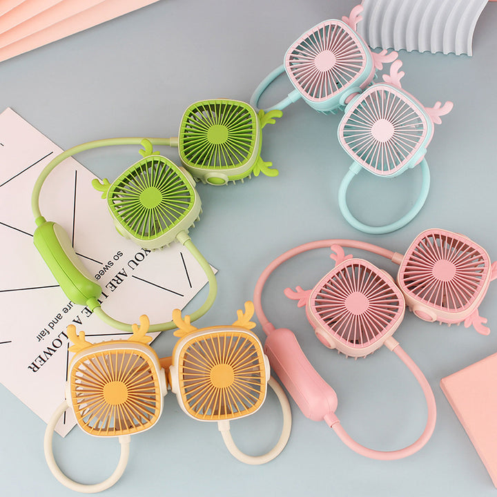 Women Portable Dual-Fan with Custom Design Bowlift