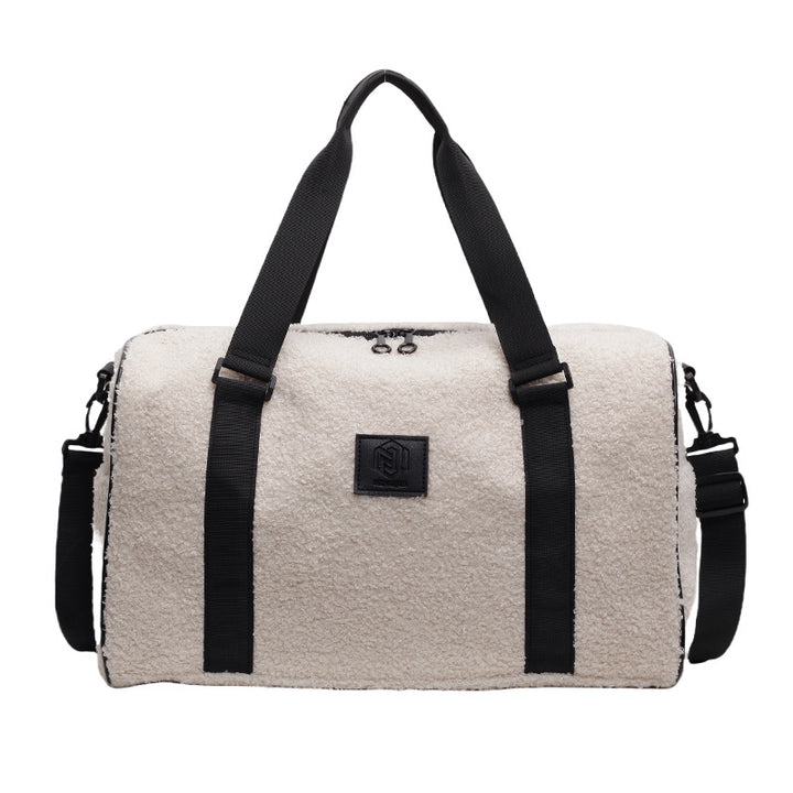 Cozy Fleece-Lined Travel Duffle Bag Bowlift