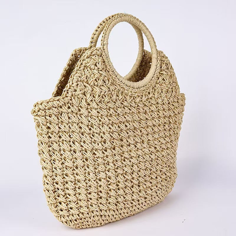 Handmade basket bag with innovative round design Bowlift