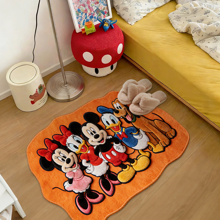 Fun Cartoon-Themed Plush Area Rug